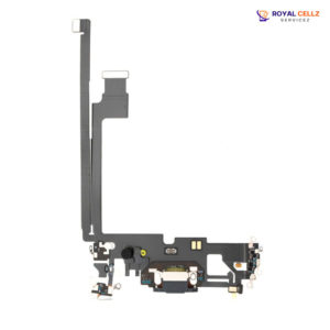 Charge Port Flex Cable With Microphone For Apple iPhone 12 Pro Max - Pacific Blue (Aftermarket Quality)